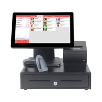 Sistema POS con Pantalla Táctil Capacitiva de 15.6 Pulgadas Personalizado, Caja Registradora para Pedidos y Pagos, Hardware de Punto de Venta para Minoristas