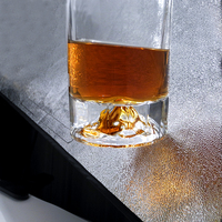 Botol Kaca Kosong 750ml untuk Minuman Keras (Whiskey, Gin, Rum, Vodka, Tequila) Model Gunung Bawah, Custom, Laris Manis