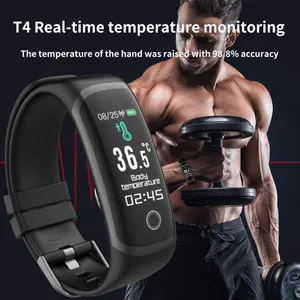 SMAEL Smart Watch 21PJT4 New Wristband Bracelet Temperature Measurement Wristband Fitness Tracker Digital Watch