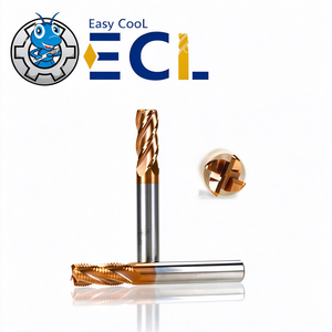 Fresa de carburo de 4 filos con recubrimiento TiAlN Easy CooL, ángulo de hélice de 45 grados, para fresado CNC - Product Image 1