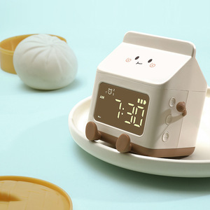 Cartoon Milk Box Alarm <b>Clock</b> <b>Led</b> Display Student Timer For Kids And School Use - Product Image 4