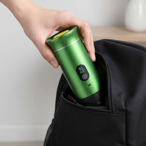 Mini cafetera 3 en 1, Mini cafetera portátil con pantalla, Espresso, hogar, <span class=keywords><strong>coche</strong></span>, calefacción inalámbrica, fácil de <span class=keywords><strong>limpiar</strong></span> - Product Image 1