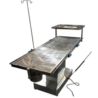 Table d'opération pour animaux de compagnie en acier inoxydable pour hôpital vétérinaire