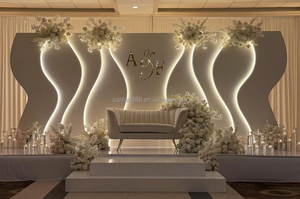 Arche de mariage 3D en gros avec éclairage LED - Décoration de cérémonie personnalisée en PVC <span class=keywords><strong>pour</strong></span> mariages et événements - Product Image 2
