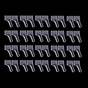 Medium Silicone Anti Slip <b>Ear</b> Tips For Sunglasses Spare <b>Covers</b> Adjustable Fit Transparent Black Medium Size - Product Image 1