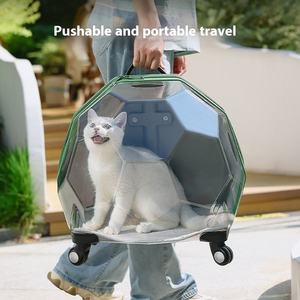 Luxury Portable Solid Space Capsule Pet Carrier Transparent Small Dog Travel Box <b>Stroller</b> Outdoor <b>Cat</b> Bag for Car <b>Cat</b> Dog Travel - Product Image 3