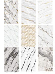 Modern Style PVC Marble <strong>Sheet</strong> Interior Board <strong>Plastic</strong> Slat Paneling UV <strong>Cladding</strong> Fluted - Product Image 3
