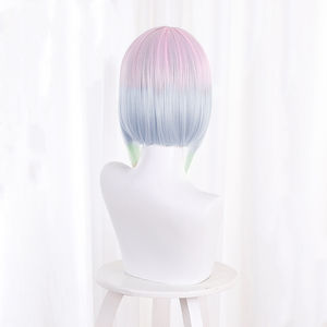 Perruque de <span class=keywords><strong>cosplay</strong></span> <span class=keywords><strong>Lucy</strong></span> couleur ombrée de Cyberpunk pour femmes - Product Image 4