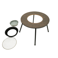 Table ronde pliable pour le camping en plein air - Meubles d'extérieur modernes portables pour le thé et le pique-nique