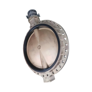 Heavy Duty Controle Válvula Borboleta Engrenagem Operada Alta Pressão WCB CF8M - Product Image 1