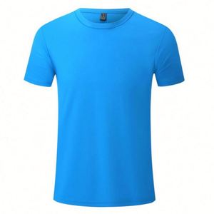 Design Hot Selling Personalized Blain Round Neck <b>T</b>-shirt Drying Fit Polyester <b>T</b> Printed Tee Shirts With logo Customize - Product Image 3