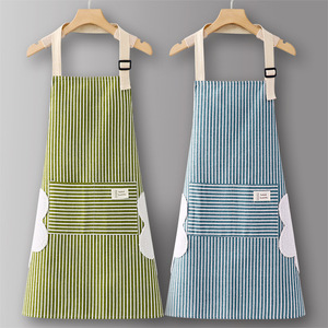 Tablier de cuisine d'été personnalisé avec logo, haute qualité, 100% coton, style célébrité internet, pour la cuisine et la maison, nouveauté 2026 - Product Image 2