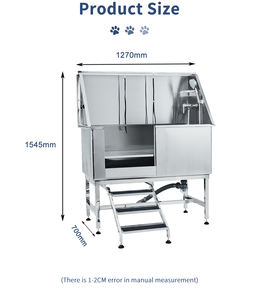 Lavabo para Peluquería Canina PAT PET, Bañera Duradera de Acero Inoxidable, Estación de Lavado para Perros, Fabricante de Bañeras para Mascotas - Product Image 6