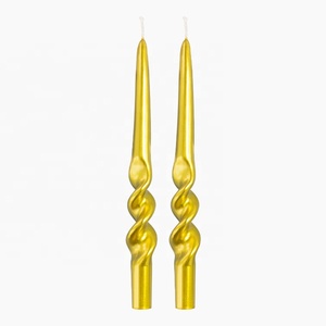 Bougies de dîner coniques en spirale de couleur mélangée longue <span class=keywords><strong>cire</strong></span> de <span class=keywords><strong>tige</strong></span> de dégradé pour les décorations de mariage et de vacances-pour Noël et Pâques - Product Image 6