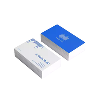 Livraison gratuite 100 pièces Carte de remerciement personnalisée avec logo et texte, impression offset couleur pleine, papier d'art recto verso, carte de visite