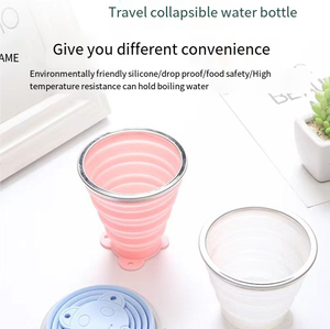 Tasse pliable en silicone motif dessin animé, idéale pour le voyage, le brossage des dents, l'hygiène buccale, les activités sportives en extérieur, design classique pour la rentrée scolaire et la préparation du thé - Product Image 6