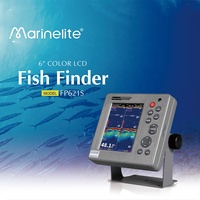 Pas cher 6 pouces écho sondeur eau salée détecteur de poisson pour bateau de pêche fournitures marines