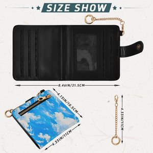 Portefeuille en cuir PU personnalisé, fin, avec porte-cartes, poche à monnaie zippée et protection RFID - Product Image 3
