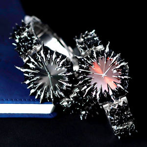 Orologi Goth all'Ingrosso con Logo Quadrante Personalizzato in Alabastro, Orologio al Quarzo con Artiglio Unico, Movimento Giapponese MIYOTA e Quadrante a Borchie in Acciaio Inossidabile - Product Image 3