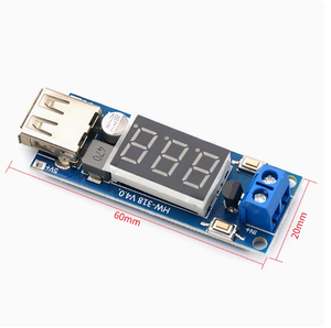DC DC bước xuống Mô-đun Cung cấp điện/pin điện áp Mét + 5V 2A USB sạc nóng cung cấp - Product Image 4