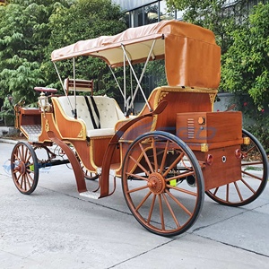 Calèche de Mariage Victorienne Style Bois Vintage 2025 – Calèche de Tourisme pour Visites de Parcs et Transport Spécialisé - Product Image 3