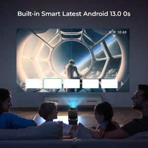 Máy chiếu <span class=keywords><strong>mini</strong></span> thông minh <span class=keywords><strong>Android</strong></span> 13 1080P 4K New Hy300 Pro Hy500, tích hợp Bluetooth, Wi-Fi, xem phim tại nhà, di động - Product Image 6