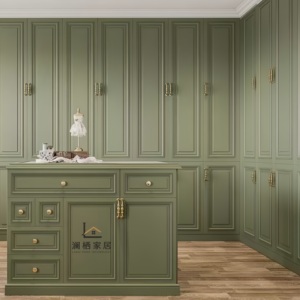 <span class=keywords><strong>Dressing</strong></span> sur mesure Sydney, style vintage, avec panneaux encastrés, coiffeuse et rangement multi-tiroirs - Product Image 1