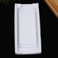 Recyclable PVC Transparent Blanc Plateau Intérieur Imprimable Téléphone Cas Boîte D'emballage En Plastique Emballage Blister