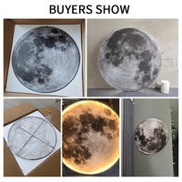Lampes murales modernes à LED en forme de lune, éclairage Mural créatif pour salon, arrière-plan décoratif