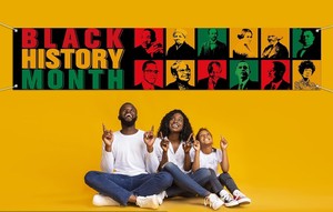 Bannière du mois de l'histoire des Noirs Fond du festival du patrimoine afro-américain pour la fête de vacances - Product Image 4