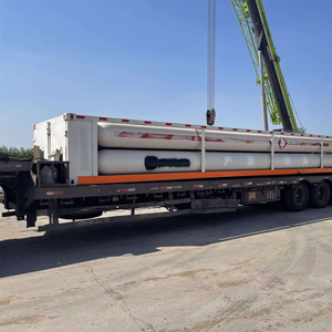 2025 Second-Hand 20ft Skid Cylinder Large Capacity 12 Tube Seamless Steel CNG Tanker Manual Transmission Long <b>Trailer</b> 6x4 Oil - Product Image 1