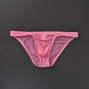 Calzoncillos Triangulares de Malla Transparente para Hombre, Ropa Interior Sexy de Seda Helada de Talle Bajo para Moda <span class=keywords><strong>Gay</strong></span> y Discoteca - Product Image 3