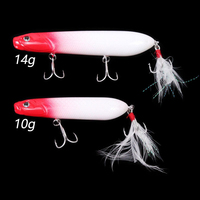 Leurre dur OEM personnalisé Walking Pencil Topwater 10g 14g, longue portée, sans hameçon, pour la pêche au bar, au topmouth, au culter, en eau salée et en eau douce