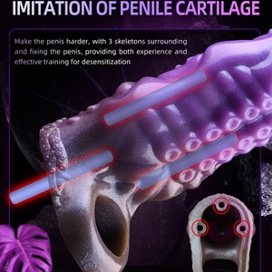 YOCY Fantasy Tentacle Sleeve Penis Cover Delay Time Thicken Condom Silicone Hollow Tentacle Cock Sleeve <b>for</b> <b>Men</b> Sex <b>Toys</b> - Product Image 4