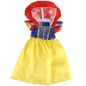Alta calidad nueva moda bebé Blancanieves princesa muñeca ropa para muñecas de 18 pulgadas