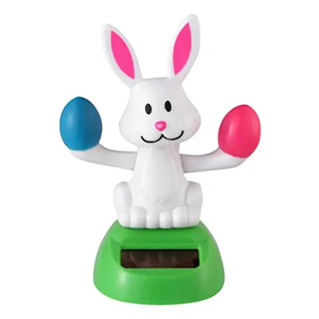 Sunlight energy dancing rabbit toy solar powered nodding toy for kids