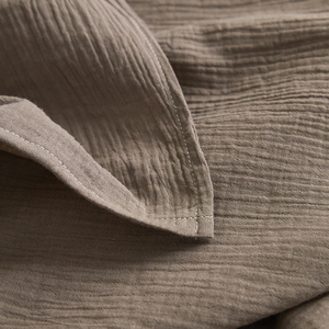 600TC 100% coton couleur unie doux <span class=keywords><strong>drap</strong></span> de <span class=keywords><strong>lit</strong></span> 1Pc fil froissé tissu lin comme Texture peau amical <span class=keywords><strong>drap</strong></span> de <span class=keywords><strong>lit</strong></span> - Product Image 6