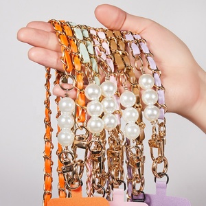 Cordón para Teléfono con Correa Metálica y Cadena de Perlas, Estilo Fragancia, Envío Rápido, <span class=keywords><strong>Precio</strong></span> de Fábrica, En Stock - Product Image 4