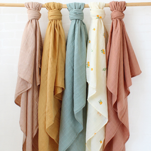 <span class=keywords><strong>En</strong></span> gros Solide 100% Bio Coton Doux <span class=keywords><strong>Mousseline</strong></span> Enveloppement Bébé <span class=keywords><strong>Couverture</strong></span> - Product Image 5