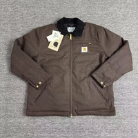 Blouson Bomber en Toile Cargo Épaisse Taille Standard US Printemps-Automne 2026, Doublure Polyester, Coupe-Vent, Col Mandarin, Réversible