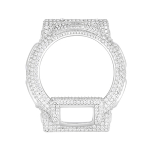 Bijoux de luxe Hip Hop <span class=keywords><strong>Gshock</strong></span>, <span class=keywords><strong>montre</strong></span> en argent sterling 925 sertie de diamants Moissanite VVS, lunette pour DW9052-1V - Product Image 4