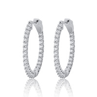 Boucles d'oreilles créoles Huggie de luxe pavées de zircons, base en laiton avec placage or/doré argenté/or rose