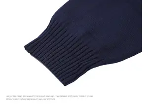 Pull-over d'hiver à col ras du cou en jacquard personnalisé de haute qualité Pull-over en coton pour hommes