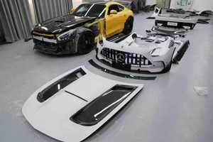 BTC nouveauté pare-chocs de voiture en Fiber de carbone mercedes-benz <span class=keywords><strong>AMG</strong></span> GT/<span class=keywords><strong>GTS</strong></span>/GTR <span class=keywords><strong>noir</strong></span> série Style sec PP matériel pour voiture Bodykit - Product Image 2