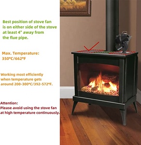 <span class=keywords><strong>Ventilateur</strong></span> de <span class=keywords><strong>poêle</strong></span> <span class=keywords><strong>à</strong></span> bois/gaz/<span class=keywords><strong>granulés</strong></span> alimenté par la chaleur VODA sans électricité - Product Image 5