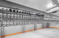 Conteneur de 20 pieds, chambre froide mobile alimentée par énergie solaire, avec moteur automatique, pour la conservation de la viande, des fruits de mer et de la volaille