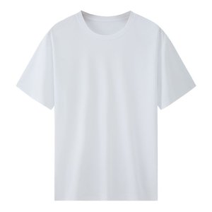 <span class=keywords><strong>80S</strong></span> Pima เสื้อยืดคอตตอนเหลวแอมโมเนียแขนสั้นของผู้ชายเสื้อยืดคอกลมสีพื้นบางเรียบเรียบฤดูร้อน - Product Image 1