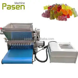 counter table desk top gummy candy making machine for home small mini manual soft jelly bear mold semi automatic 20 kg per hour