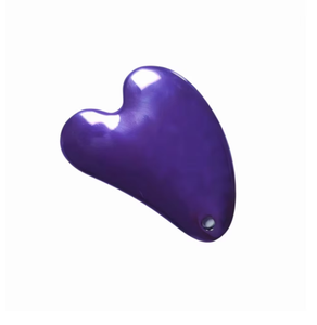 heart shaped custom logo skin care <b>tools</b> purple color zinc alloy metal gua sha facial massage <b>tool</b> - Product Image 6