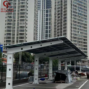 Cochera Solar Cheng Hao con Paneles Solares, Estructura de Acero para Techo Plano, Diseño Moderno para Estacionamiento de Autos, Duradera - Product Image 2